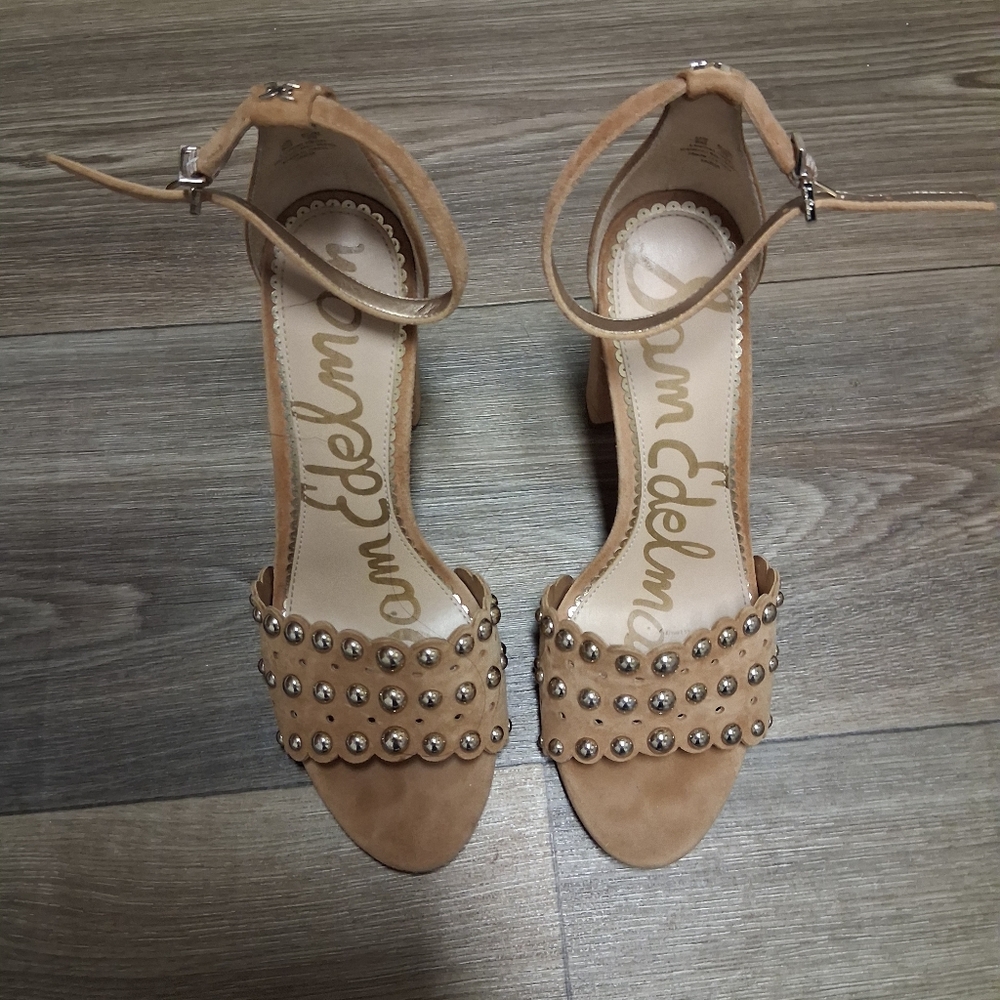 Sam Edelman Tan Suede Heels